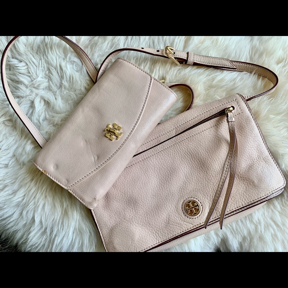 Tory Burch blush crossbody/clutch